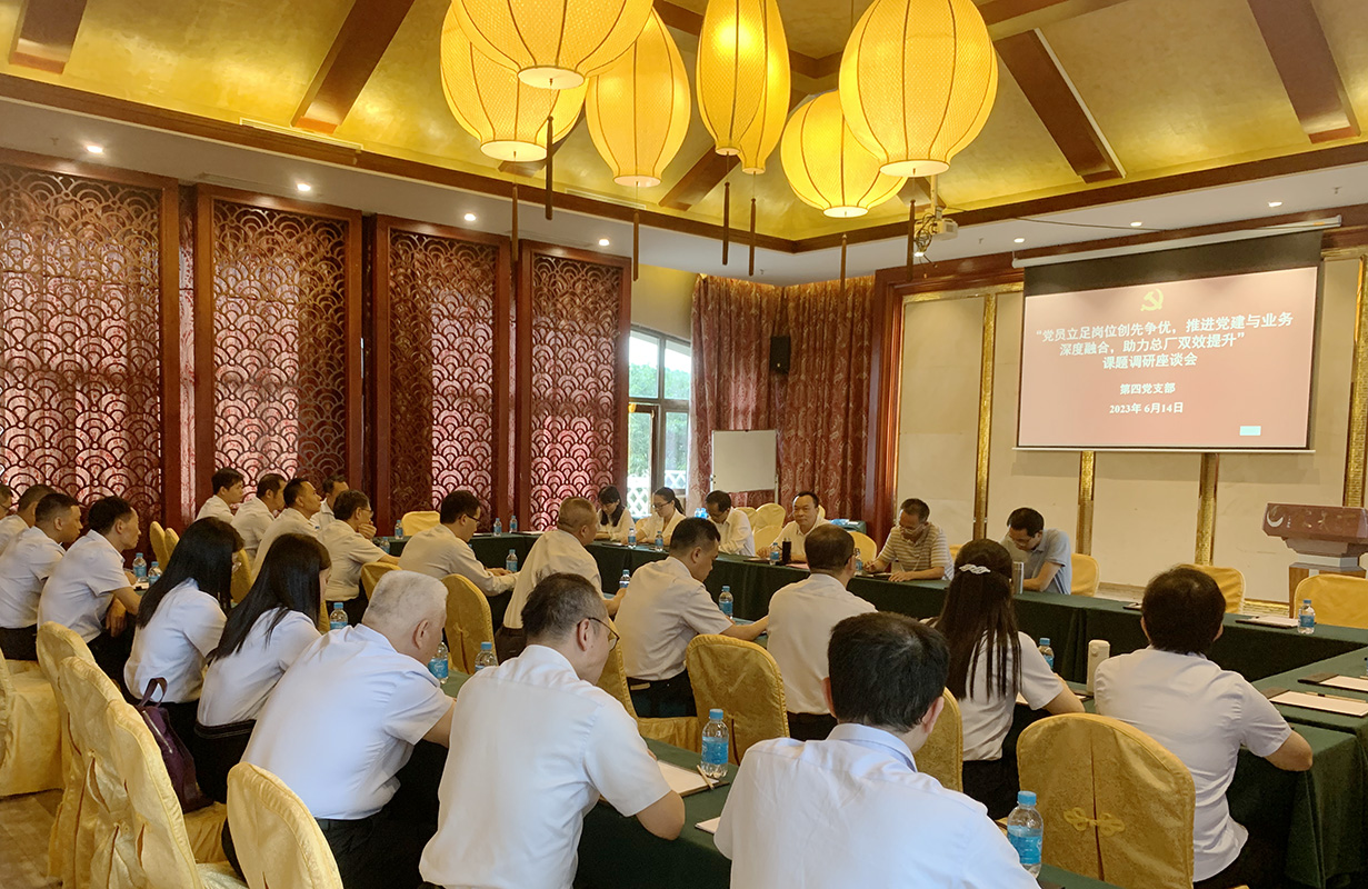 党建引领谱新篇，实地调研促发展——总厂党委书记许镇江到金戈车间党支部、第四党支部发展调研座谈